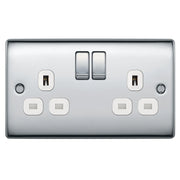 BG Electrical Nexus Metal Polished Chrome - Double, switched, double pole