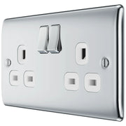 BG Electrical Nexus Metal Polished Chrome - Double, switched, double pole