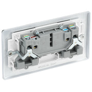 BG Electrical Nexus Metal Polished Chrome - Double, switched, double pole
