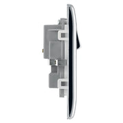 BG Electrical Nexus Metal Polished Chrome - Double, switched, double pole