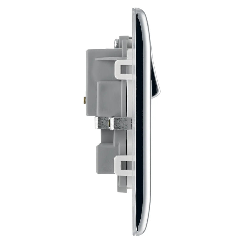 BG Electrical Nexus Metal Polished Chrome - Double, switched, double pole