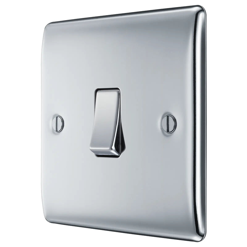 BG Electrical Nexus Metal Polished Chrome - Single, 2 way switch