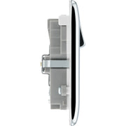BG Electrical Nexus Metal Polished Chrome - Double switched single pole, with USB A + C (22W)