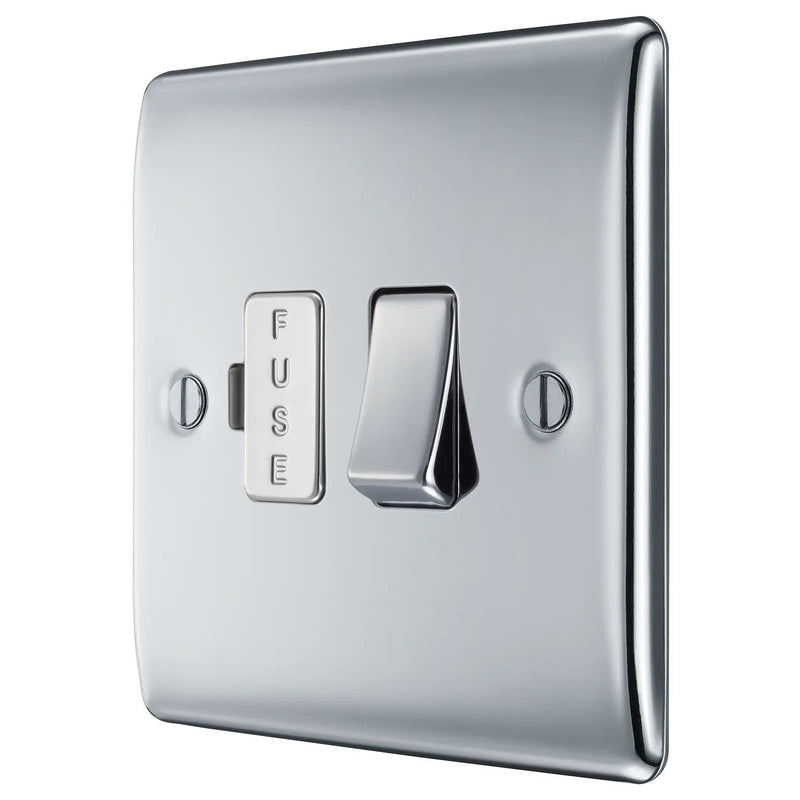 BG Electrical Nexus Metal Polished Chrome - Switched and fused