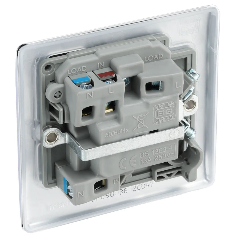 BG Electrical Nexus Metal Polished Chrome - Switched and fused