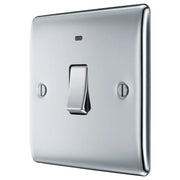 BG Electrical Nexus Metal Polished Chrome - 20A, double pole, with indicator