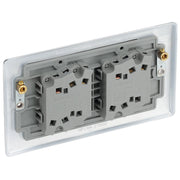 BG Electrical Nexus Metal Polished Chrome - Quadruple, 2 way switch