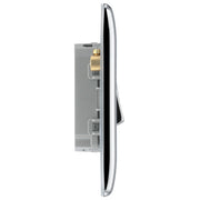 BG Electrical Nexus Metal Polished Chrome - Quadruple, 2 way switch