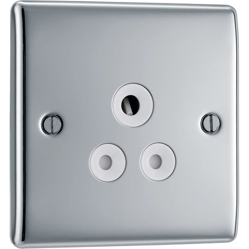 BG Electrical Nexus Metal Polished Chrome - 5A, single, unswitched, round pin