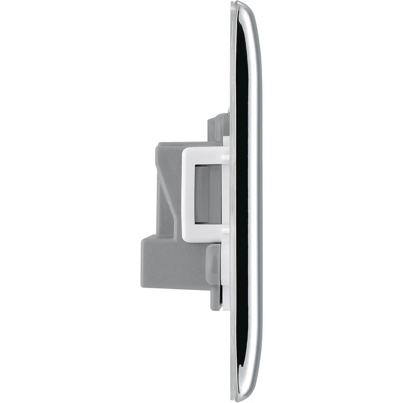 BG Electrical Nexus Metal Polished Chrome - 5A, single, unswitched, round pin