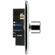 BG Electrical Nexus Metal Polished Chrome - Single, 2 way push 200W