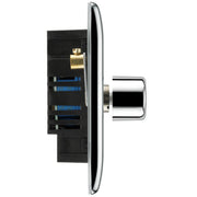 BG Electrical Nexus Metal Polished Chrome - Quadruple, 2 way push 200W