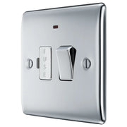 BG Electrical Nexus Metal Polished Chrome - Switched and fused with indicator