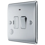 BG Electrical Nexus Metal Polished Chrome - Switched and fused with indicator and flex outlet