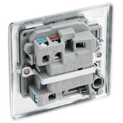 BG Electrical Nexus Metal Polished Chrome - Switched and fused with indicator and flex outlet
