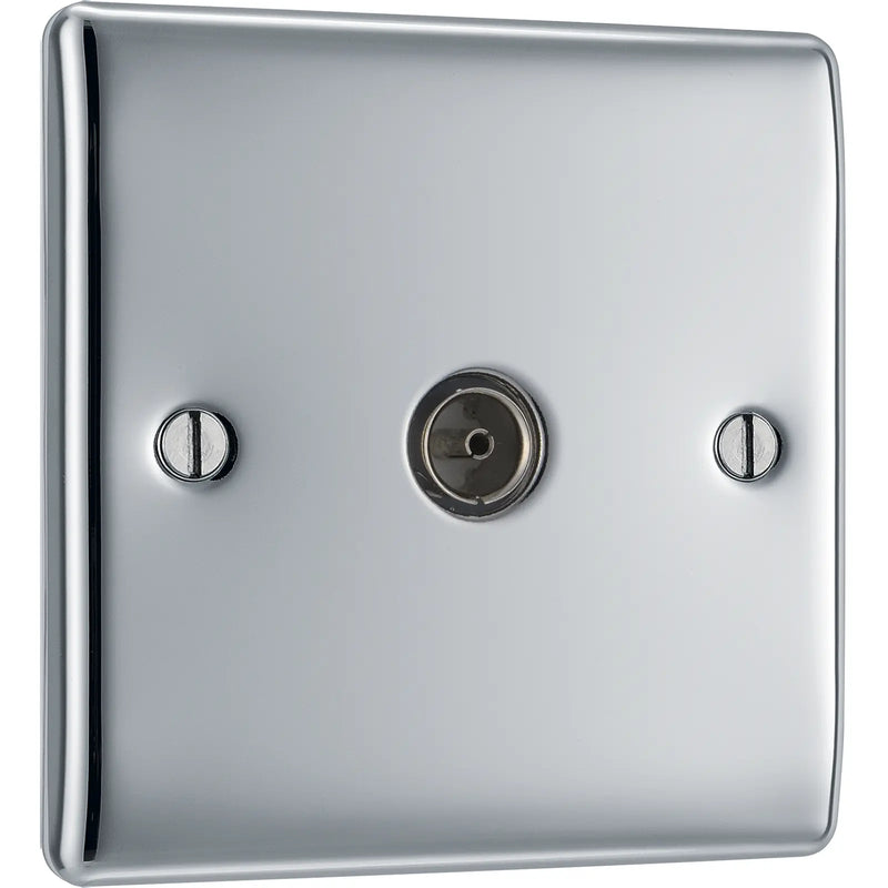 BG Electrical Nexus Metal Polished Chrome - Single, co-axial