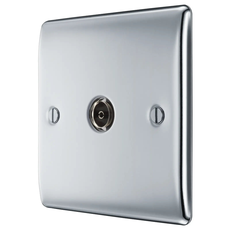 BG Electrical Nexus Metal Polished Chrome - Single, co-axial