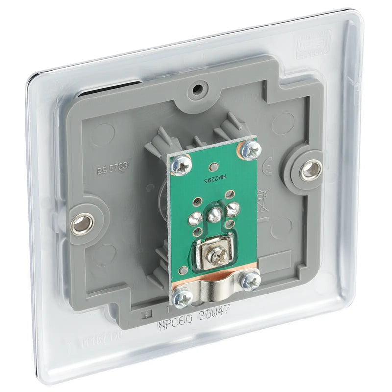 BG Electrical Nexus Metal Polished Chrome - Single, co-axial