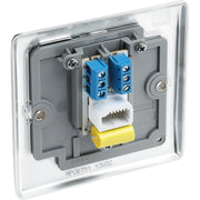 BG Electrical Nexus Metal Polished Chrome - Single, telephone socket, master