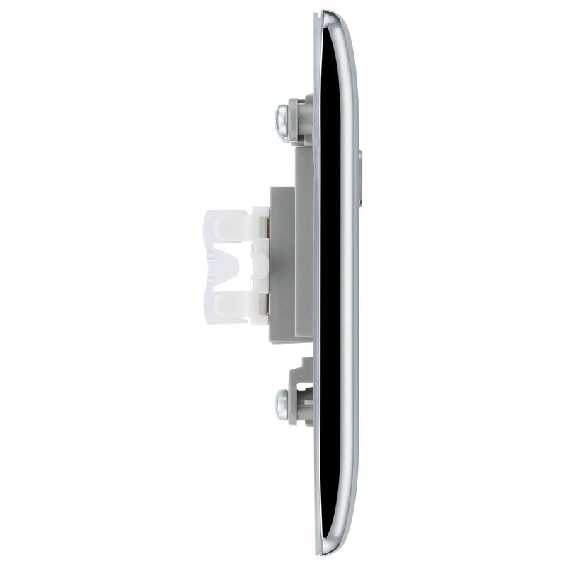 BG Electrical Nexus Metal Polished Chrome - Single, RJ45 data socket