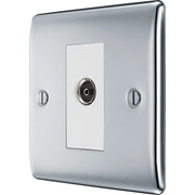 BG Electrical Nexus Metal Polished Chrome - Single, isolated, co-axial