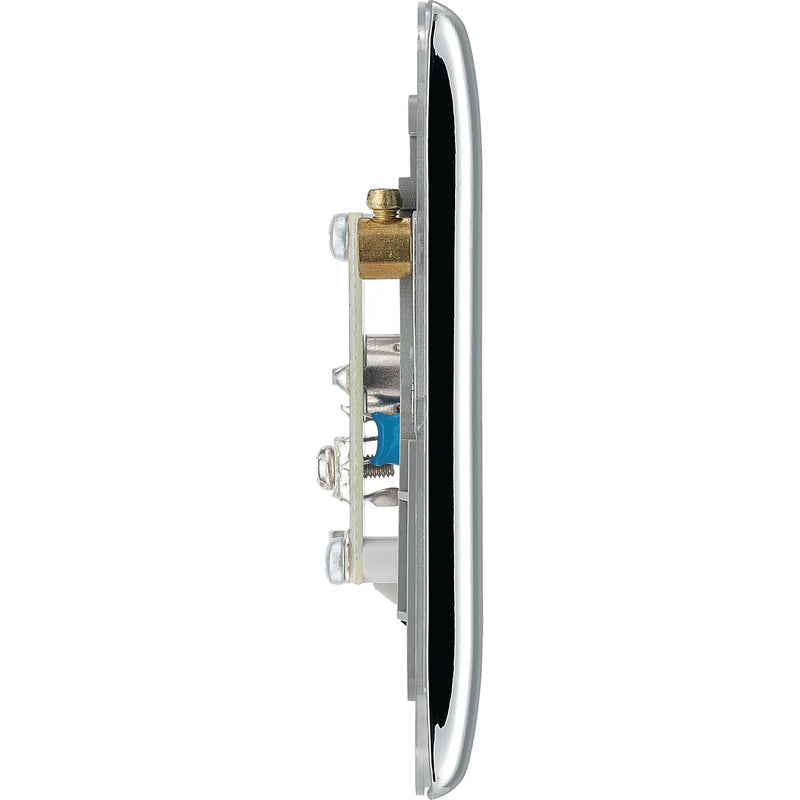 BG Electrical Nexus Metal Polished Chrome - Single, isolated, co-axial