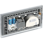 BG Electrical Nexus Metal Polished Chrome - Triplex with BT outlet and co-axial return - screened