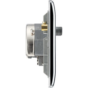 BG Electrical Nexus Metal Polished Chrome - Triplex with BT outlet and co-axial return - screened