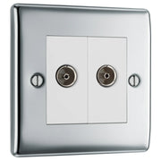BG Electrical Nexus Metal Polished Chrome - Double, co-axial