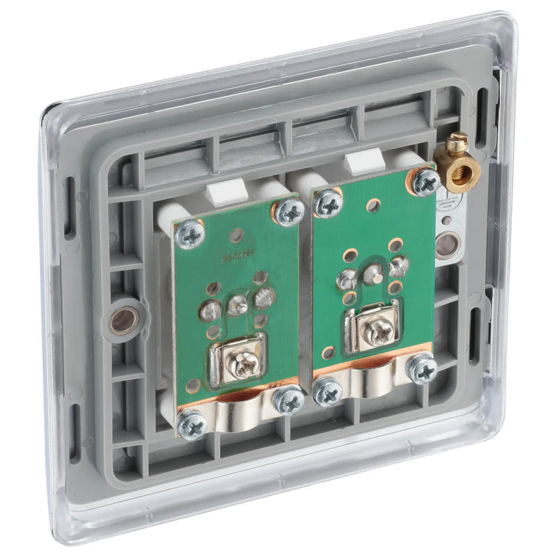 BG Electrical Nexus Metal Polished Chrome - Double, co-axial