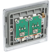 BG Electrical Nexus Metal Polished Chrome - Double, isolated, co-axial