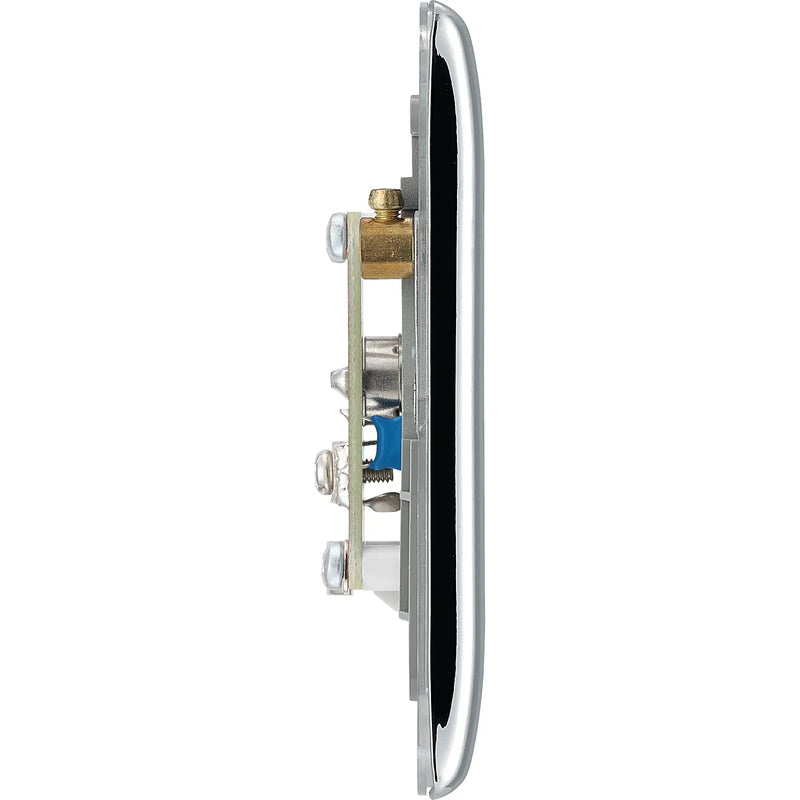 BG Electrical Nexus Metal Polished Chrome - Double, isolated, co-axial
