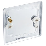 BG Electrical Nexus Metal Polished Chrome - Single, blank plate