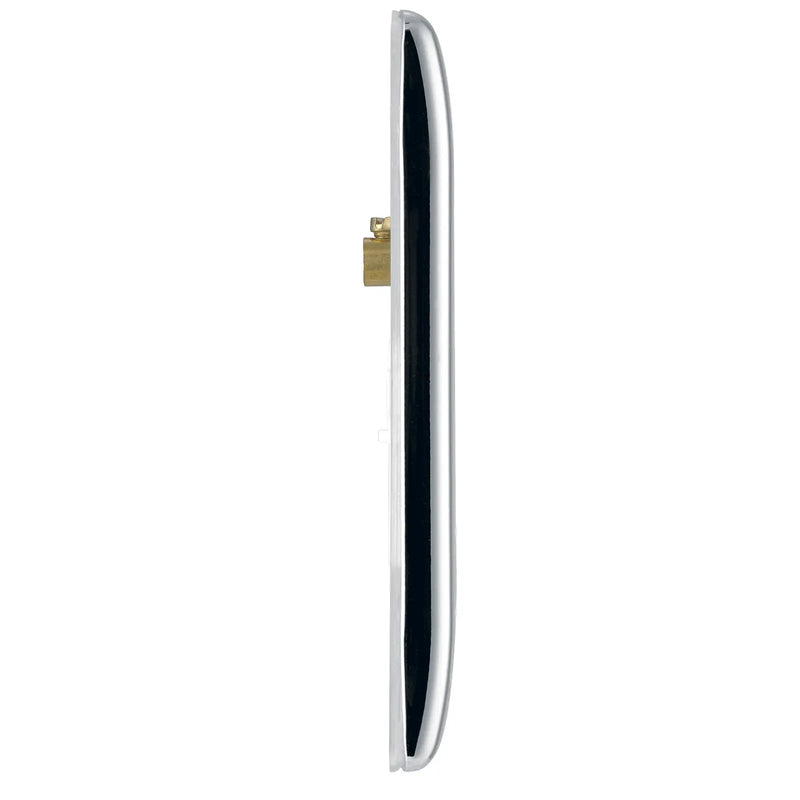BG Electrical Nexus Metal Polished Chrome - Double, blank plate