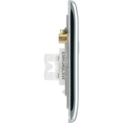 BG Electrical Nexus Metal Polished Chrome - Double, RJ45 data socket