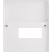 BG Circuit Protection Front Panels - 6 Module, lockable cover with barrel lock