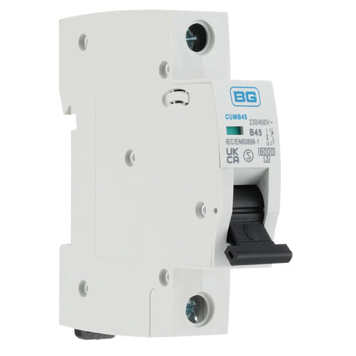 BG Circuit Protection MCB - Bidirectional 45A, B Curve, MCB, Single Pole, 6kA,1 module