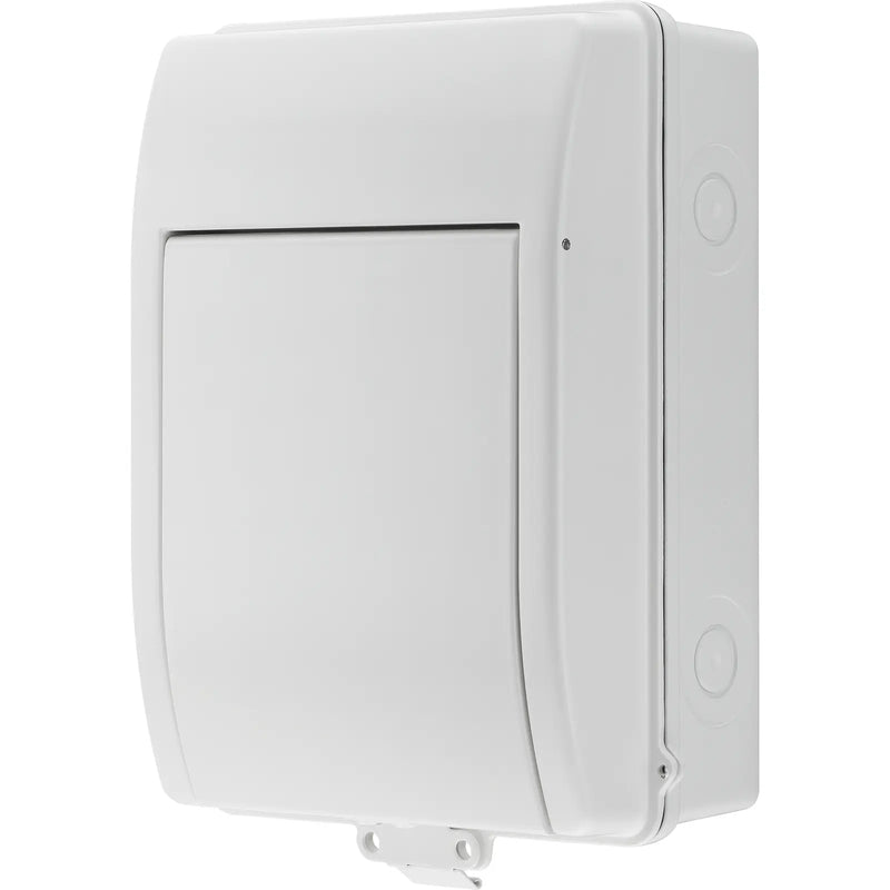 BG Circuit Protection IP65 Weatherproof - 5 module, 3 way, 63A Type A RCD, 1 MCB