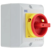 BG Circuit Protection Rotary Isolator 4 Pole - 25A, 4-Pole AC, Rotary Isolator
