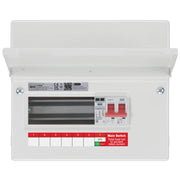 BG Circuit Protection Main Switch SPD - 9 module, 6 way, 100A Main Switch, Type 2 SPD