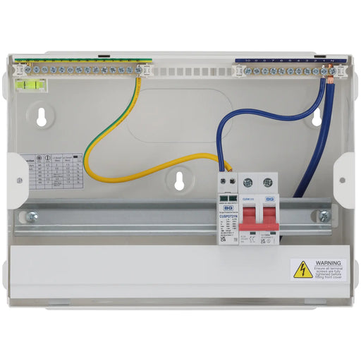 BG Circuit Protection Main Switch SPD - 12 module, 9 way, 100A Main Switch, Type 2 SPD