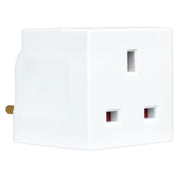 Masterplug Basic - 2 Sockets, 13A, White