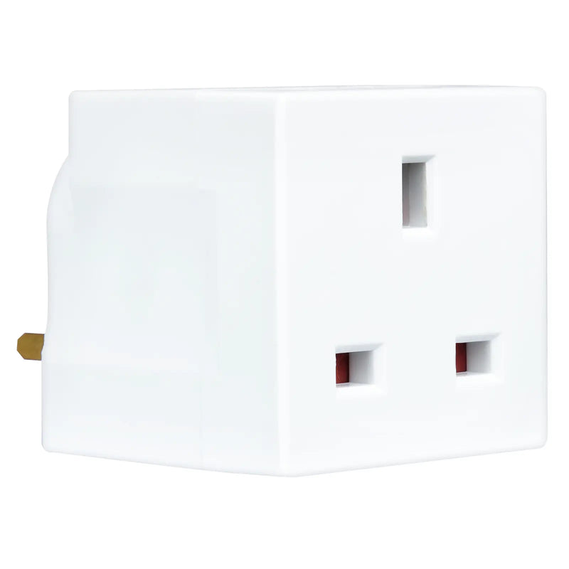 Masterplug Basic - 2 Sockets, 13A, White