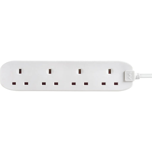 Masterplug Basic - 4 Sockets, 3m, 13A, White