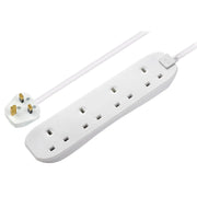 Masterplug Basic - 4 Sockets, 5m, 13A, White