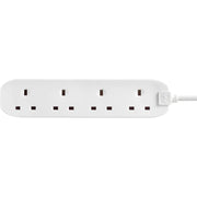 Masterplug Basic - 4 Sockets, 5m, 13A, White