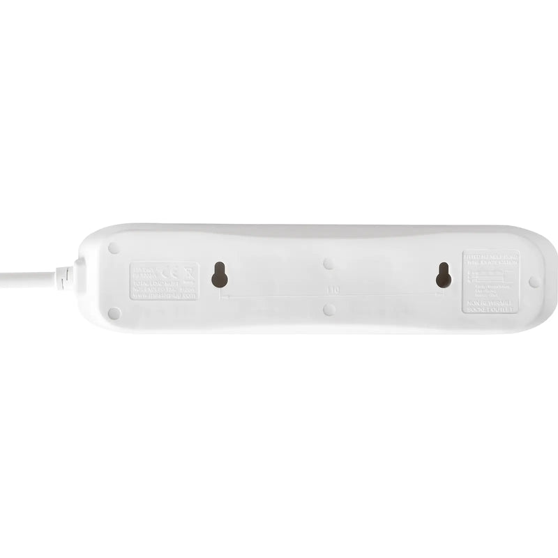 Masterplug Basic - 4 Sockets, 5m, 13A, White