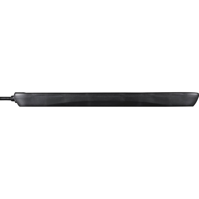 Masterplug Basic - 6 Sockets, 2m, 13A, Black