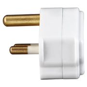 Masterplug Basic - Round Pin, 2A, White