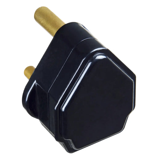 Masterplug Basic - Round Pin, 5A, Black